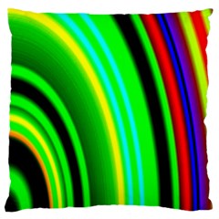 Multi Colorful Radiant Background Large Flano Cushion Case (two Sides) by Nexatart