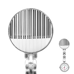 Abstract Piano Keys Background Stainless Steel Nurses Watch by Nexatart