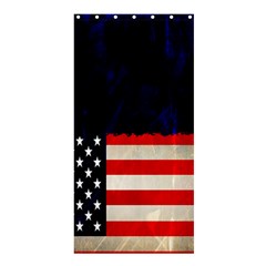 Grunge American Flag Background Shower Curtain 36  X 72  (stall)  by Nexatart