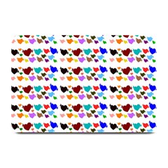 A Creative Colorful Background With Hearts Plate Mats by Nexatart