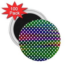 Digital Polka Dots Patterned Background 2 25  Magnets (100 Pack)  by Nexatart