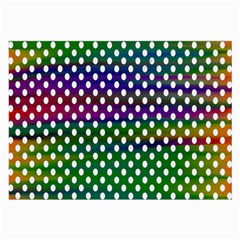 Digital Polka Dots Patterned Background Large Glasses Cloth (2-side) by Nexatart