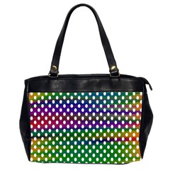 Digital Polka Dots Patterned Background Office Handbags (2 Sides)  by Nexatart