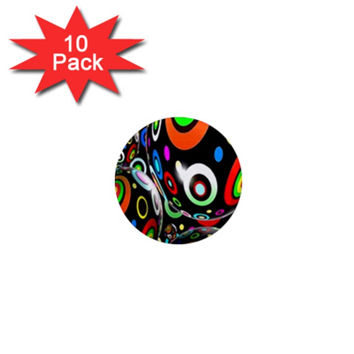 Background Balls Circles 1  Mini Magnet (10 pack) 