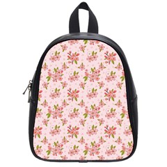 Beautiful Hand Drawn Flowers Pattern School Bags (small)  by TastefulDesigns