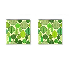 Leaves Pattern Design Cufflinks (square) by TastefulDesigns