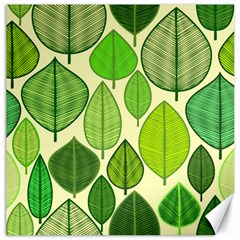 Leaves Pattern Design Canvas 16  X 16   by TastefulDesigns