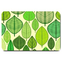 Leaves Pattern Design Large Doormat  by TastefulDesigns