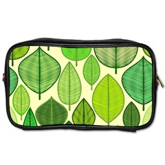 Leaves Pattern Design Toiletries Bags by TastefulDesigns