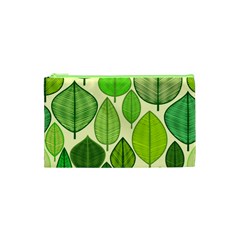 Leaves Pattern Design Cosmetic Bag (xs)