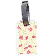 Seamless Flower Pattern Luggage Tags (one Side) 