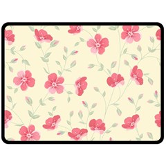 Seamless Flower Pattern Double Sided Fleece Blanket (large)  by TastefulDesigns