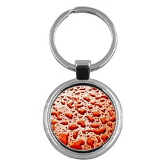 Water Drops Background Key Chains (round)  by Nexatart