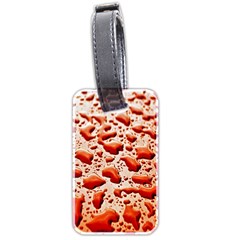 Water Drops Background Luggage Tags (two Sides) by Nexatart