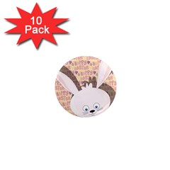 Easter Bunny  1  Mini Magnet (10 Pack) 