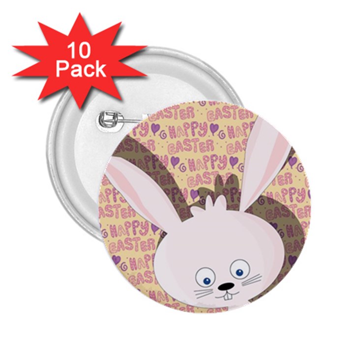 Easter bunny  2.25  Buttons (10 pack) 