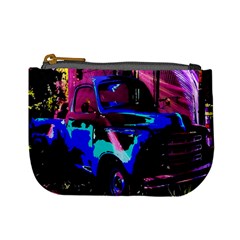 Abstract Artwork Of A Old Truck Mini Coin Purses