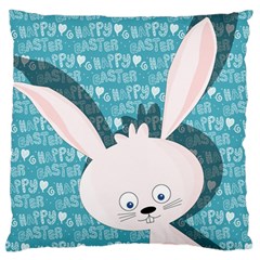 Easter Bunny  Large Flano Cushion Case (one Side) by Valentinaart