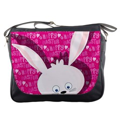 Easter Bunny  Messenger Bags by Valentinaart