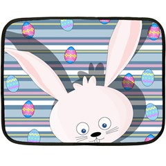 Easter Bunny  Double Sided Fleece Blanket (mini)  by Valentinaart