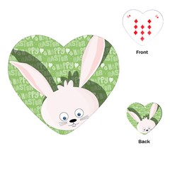 Easter Bunny  Playing Cards (heart)  by Valentinaart