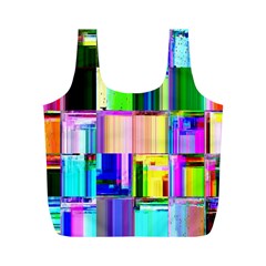 Glitch Art Abstract Full Print Recycle Bags (m)  by Nexatart