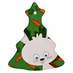 Easter bunny  Christmas Tree Ornament (Two Sides) Front