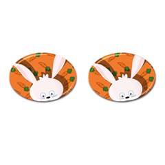 Easter Bunny  Cufflinks (oval)