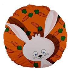 Easter Bunny  Large 18  Premium Flano Round Cushions