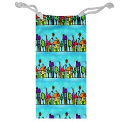 Colourful Street A Completely Seamless Tile Able Design Jewelry Bag by Nexatart