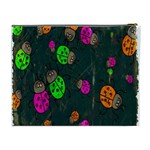 Cartoon Grunge Beetle Wallpaper Background Cosmetic Bag (XL) Back