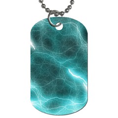 Light Web Colorful Web Of Crazy Lightening Dog Tag (One Side)