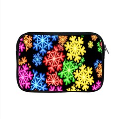 Colourful Snowflake Wallpaper Pattern Apple Macbook Pro 15  Zipper Case by Nexatart