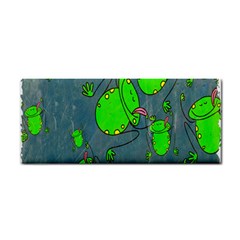 Cartoon Grunge Frog Wallpaper Background Cosmetic Storage Cases by Nexatart