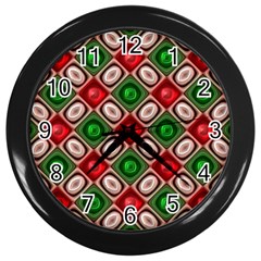 Gem Texture A Completely Seamless Tile Able Background Design Wall Clocks (black)