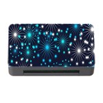 Digitally Created Snowflake Pattern Background Memory Card Reader with CF Front