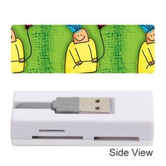 Party Kid A Completely Seamless Tile Able Design Memory Card Reader (stick)  by Nexatart