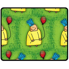 Party Kid A Completely Seamless Tile Able Design Double Sided Fleece Blanket (medium) 