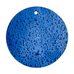 Water Drops On Car Ornament (round) by Nexatart