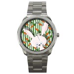 Easter bunny  Sport Metal Watch Front