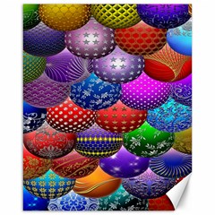 Fun Balls Pattern Colorful And Ornamental Balls Pattern Background Canvas 16  X 20   by Nexatart