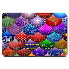 Fun Balls Pattern Colorful And Ornamental Balls Pattern Background Large Doormat  by Nexatart