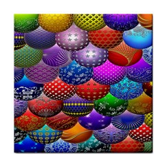 Fun Balls Pattern Colorful And Ornamental Balls Pattern Background Face Towel by Nexatart