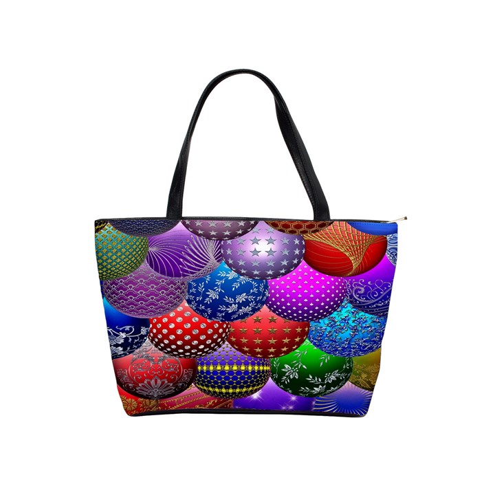 Fun Balls Pattern Colorful And Ornamental Balls Pattern Background Shoulder Handbags