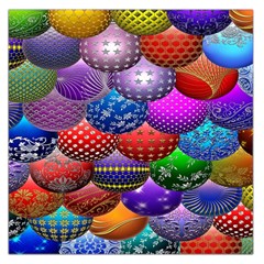 Fun Balls Pattern Colorful And Ornamental Balls Pattern Background Large Satin Scarf (square) by Nexatart