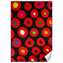 Polka Dot Texture Digitally Created Abstract Polka Dot Design Canvas 12  X 18   by Nexatart