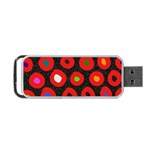 Polka Dot Texture Digitally Created Abstract Polka Dot Design Portable USB Flash (One Side) Front