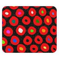 Polka Dot Texture Digitally Created Abstract Polka Dot Design Double Sided Flano Blanket (small)  by Nexatart