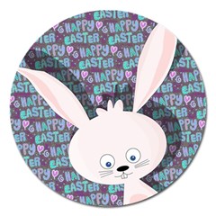 Easter Bunny  Magnet 5  (round) by Valentinaart