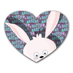 Easter Bunny  Heart Mousepads by Valentinaart